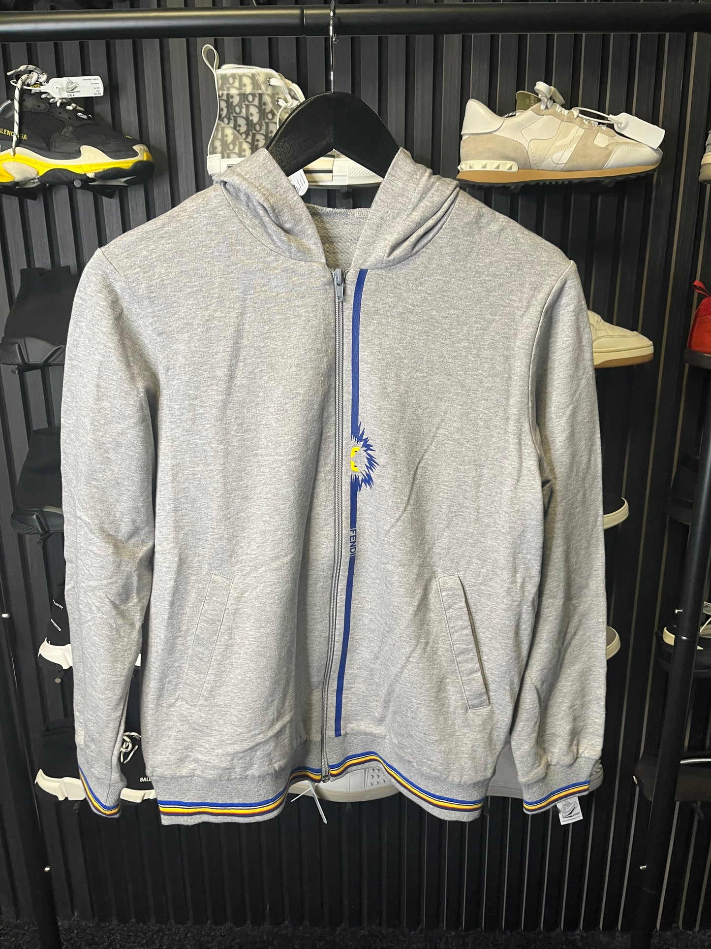 Fendi Hooded Sweater Grey Age 12 3130