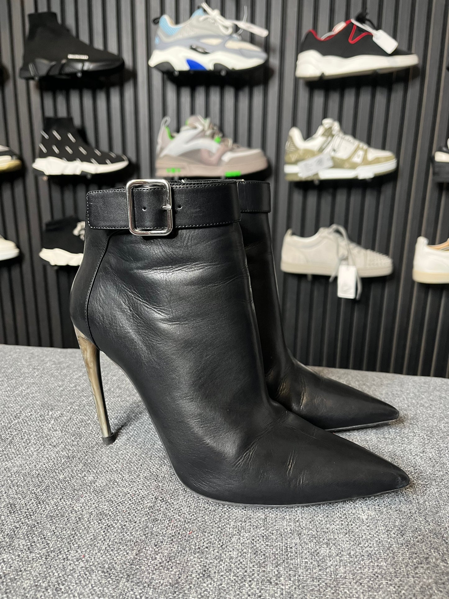 Alexander McQueen Leather Boots Size 40 3263