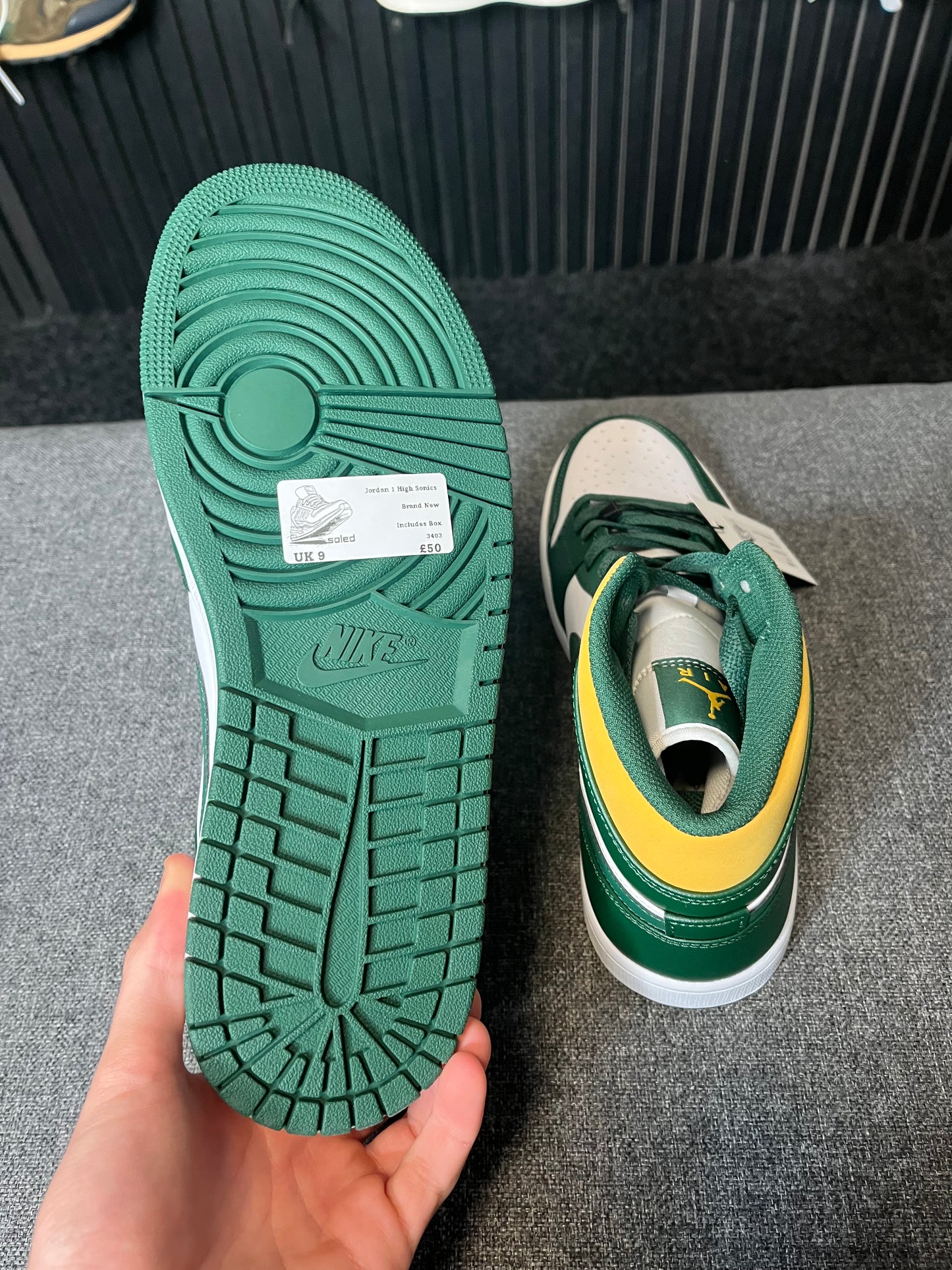 Jordan 1 High Sonics UK 9 3403
