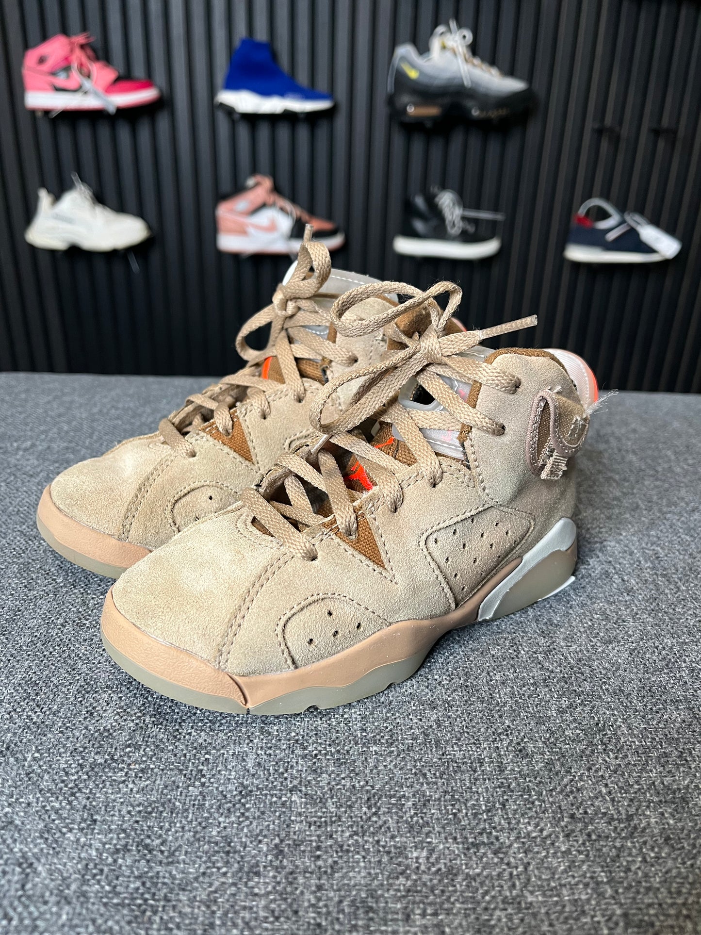 Jordan 6 Travis Scott British Khaki UK11 Child 2579