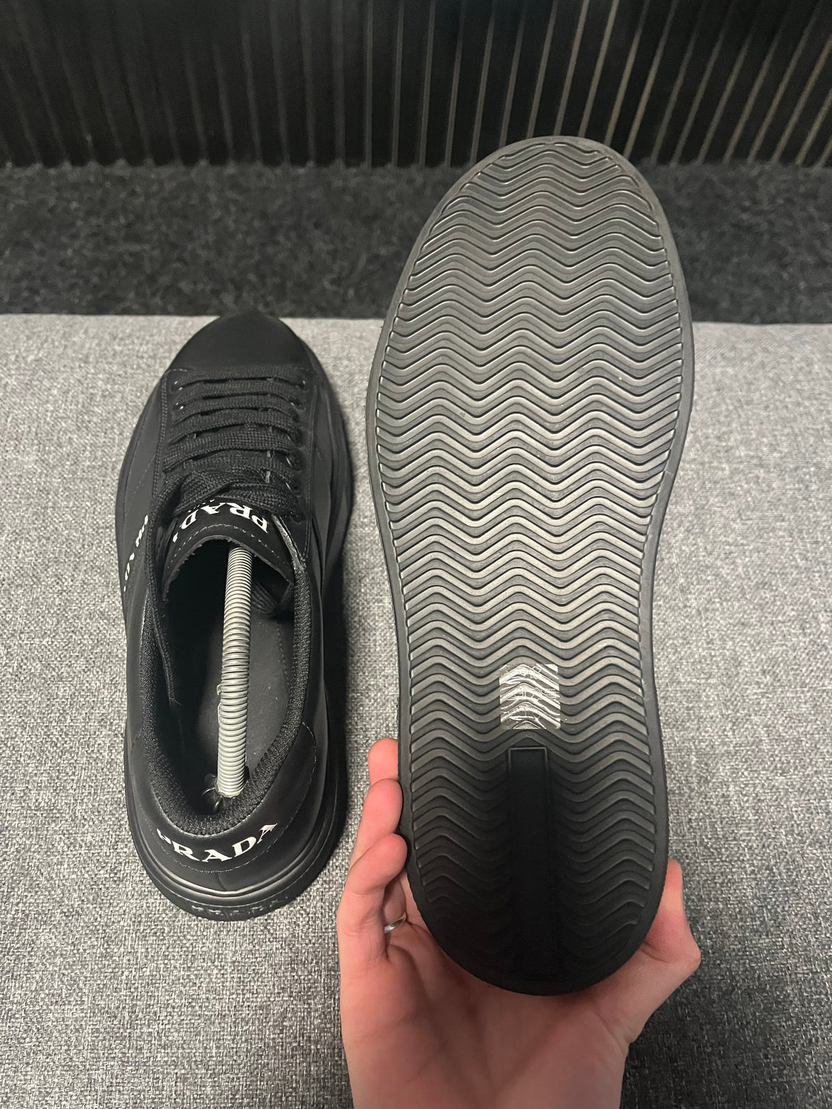 Prada Leather Trainers UK 9.5 3831
