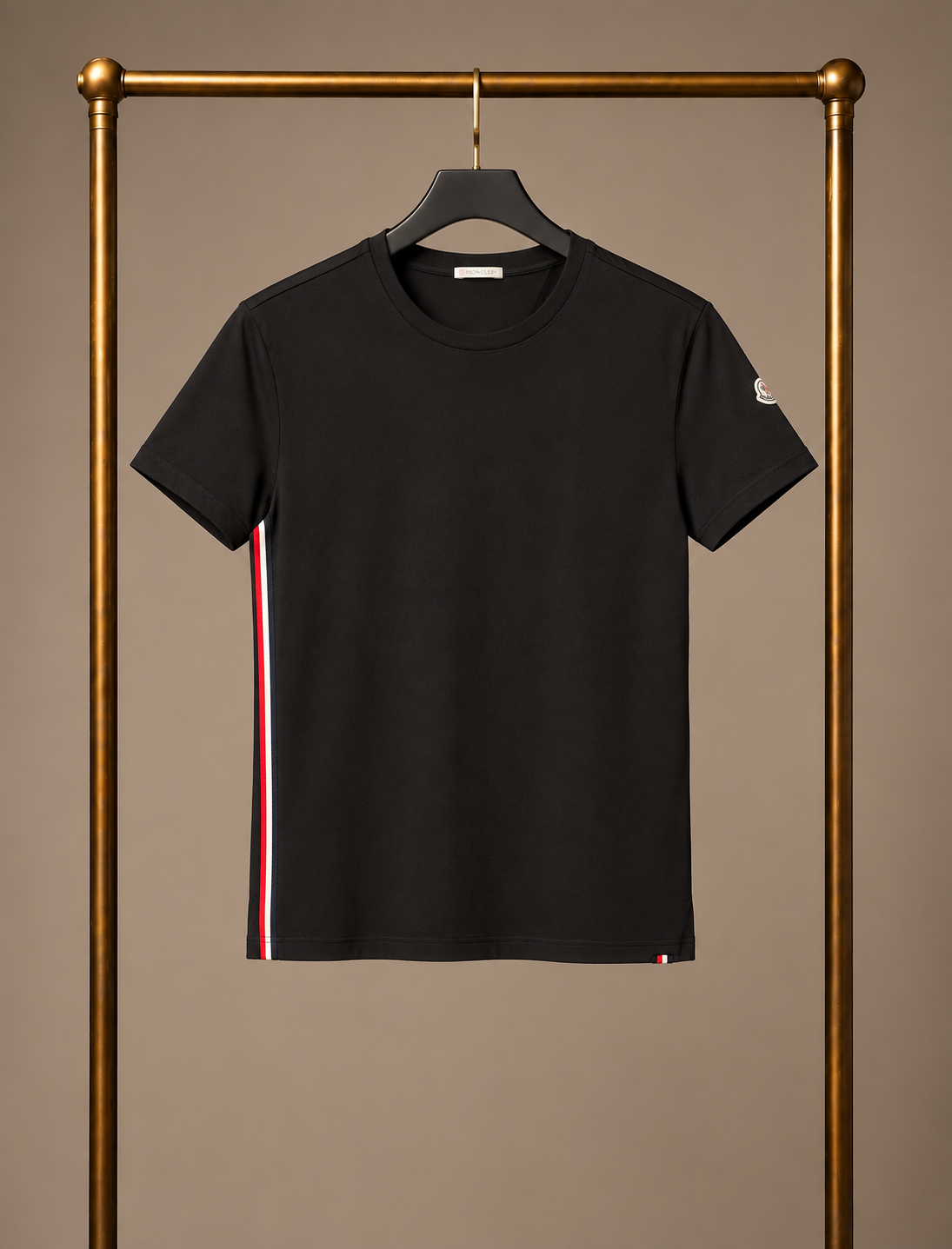 Moncler Black Tee XL Fits Large 3768