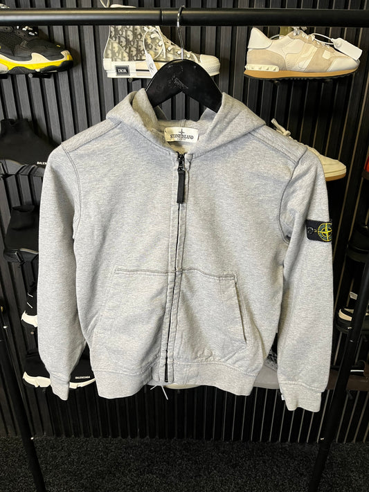 Stone Island Zipped Hooded Sweater Grey Age 10 3160