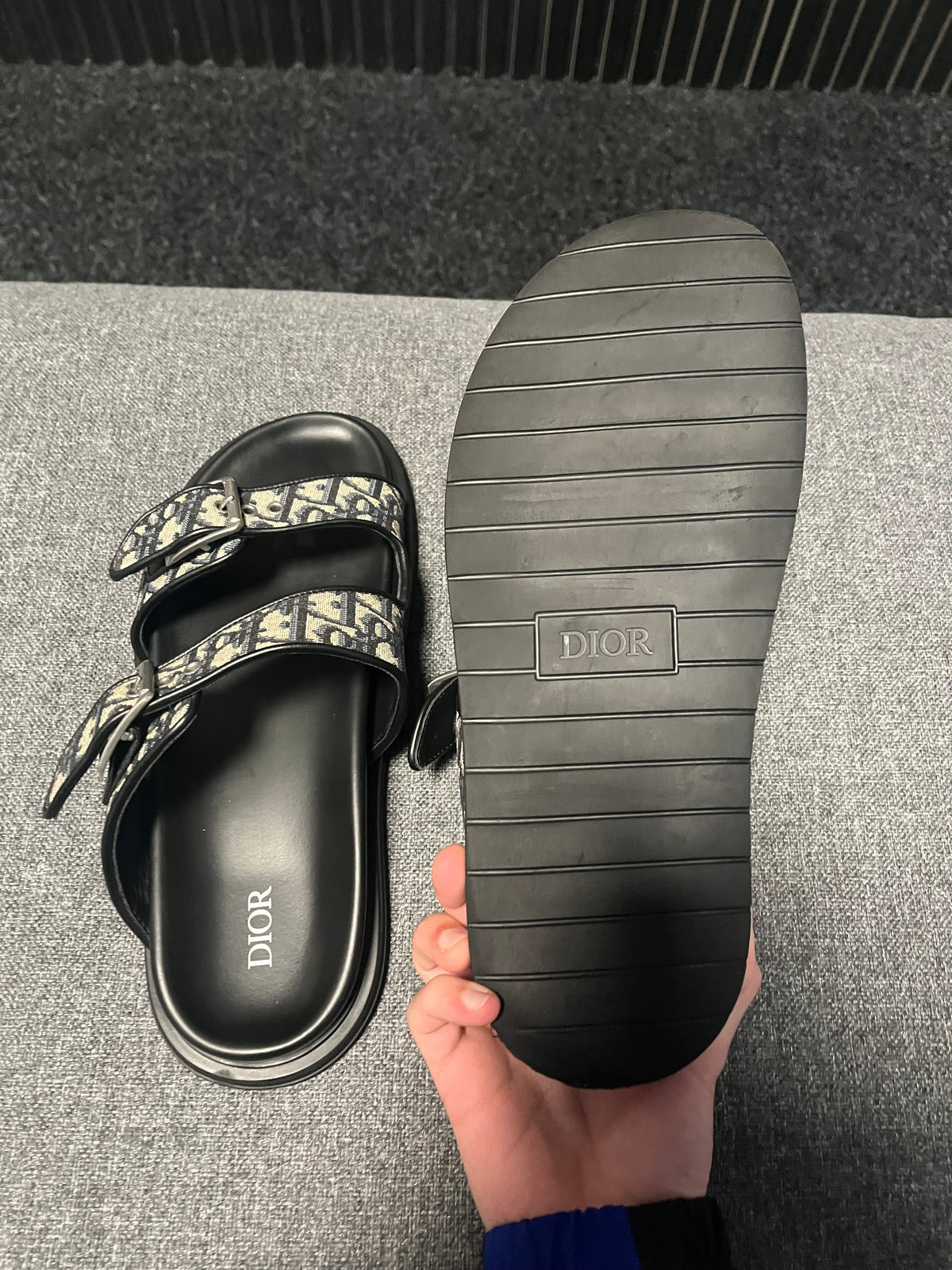Dior Jacquard Sandals UK 9.5 3781