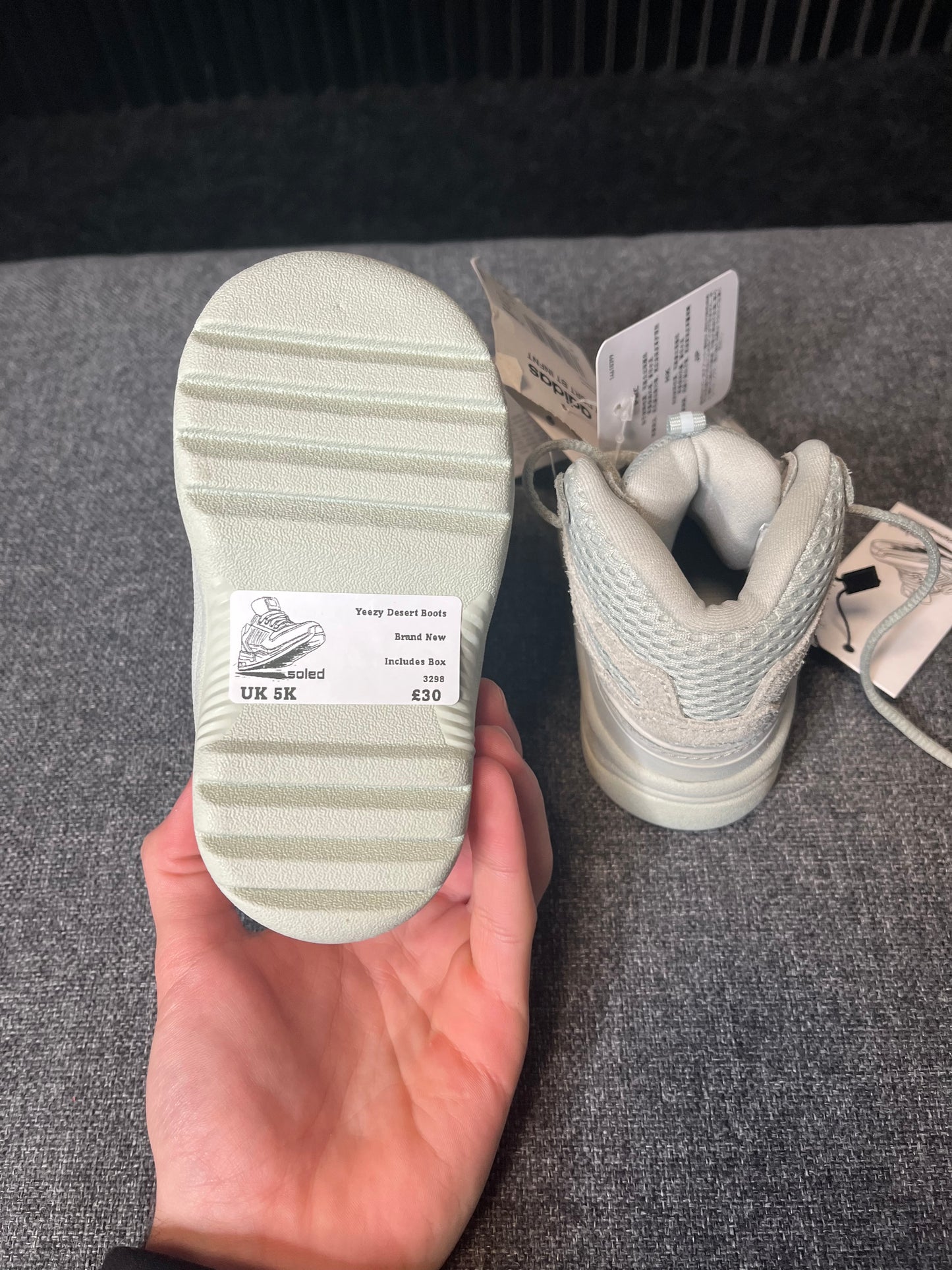 Yeezy Desert Boots UK 5Kids 3298