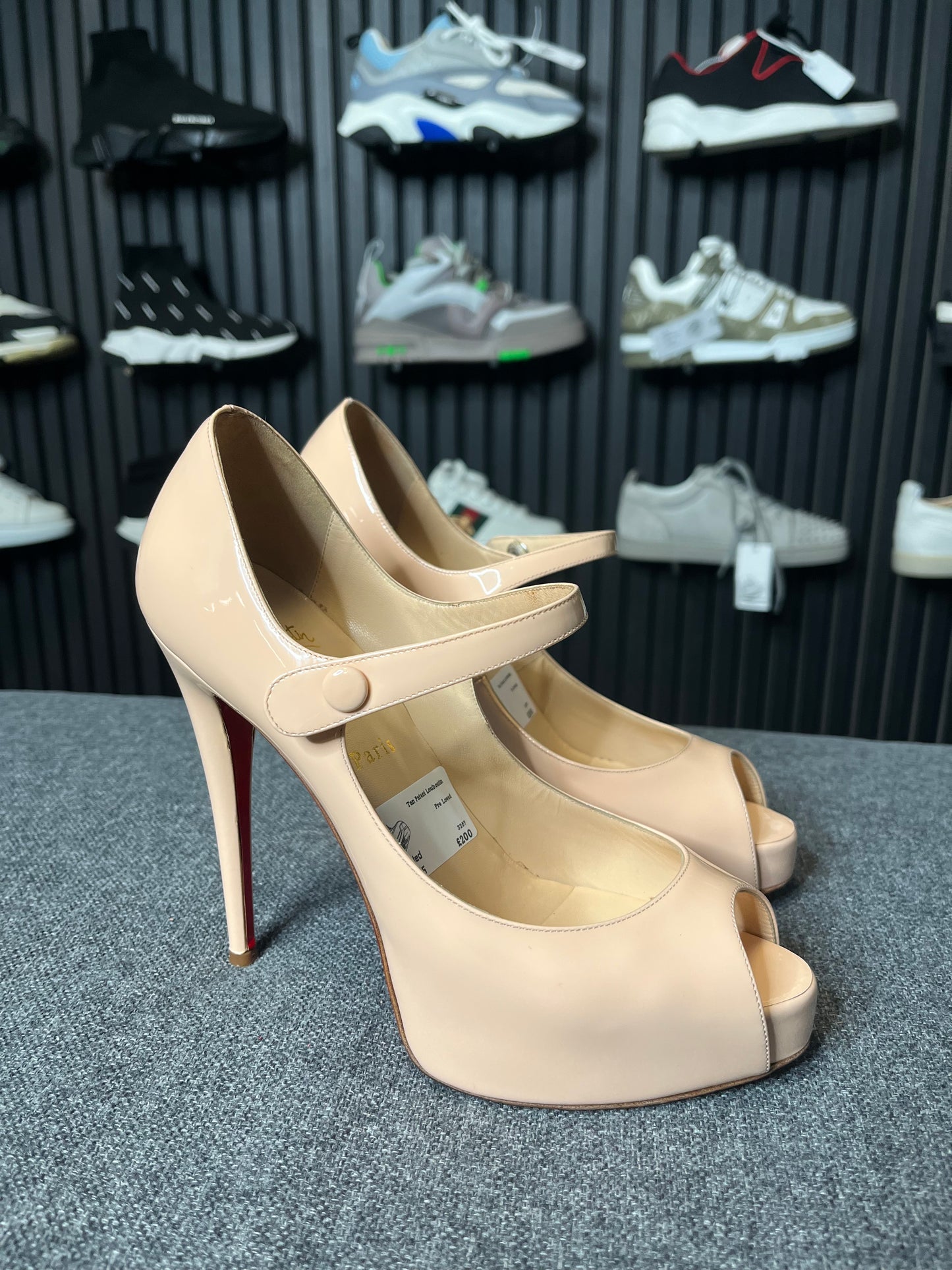 Louboutin Jane Vendome Patent Heels Size 39.5 3257