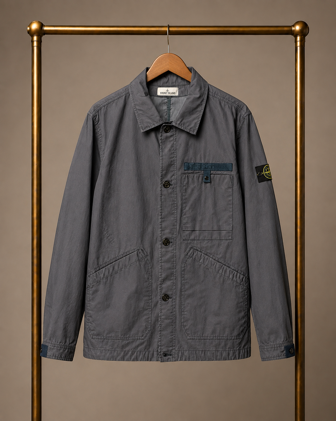 Stone Island Aggressive Gommato  Jacket Navy XL 3649