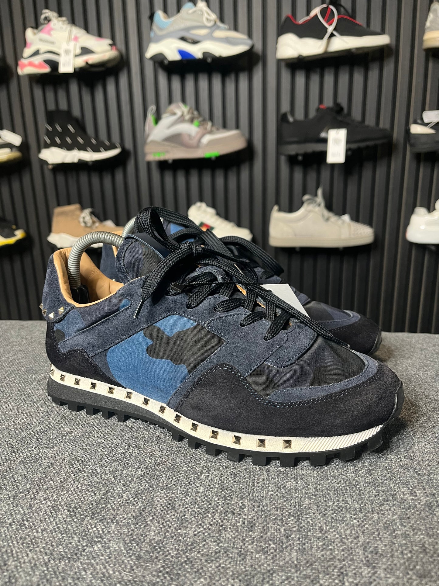 Valentino Rockstud Navy Camo UK 7.5 3310