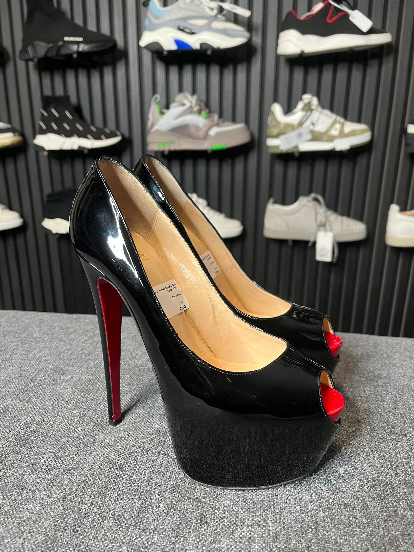 Louboutin Highness 160 Patent Heels Size 39 3247