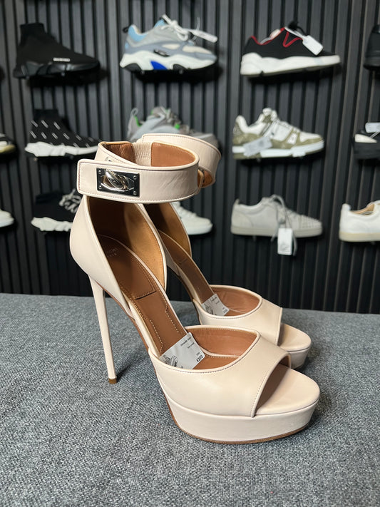 Givenchy Shark Lock Stiletto Sandals Size 39.5 3260