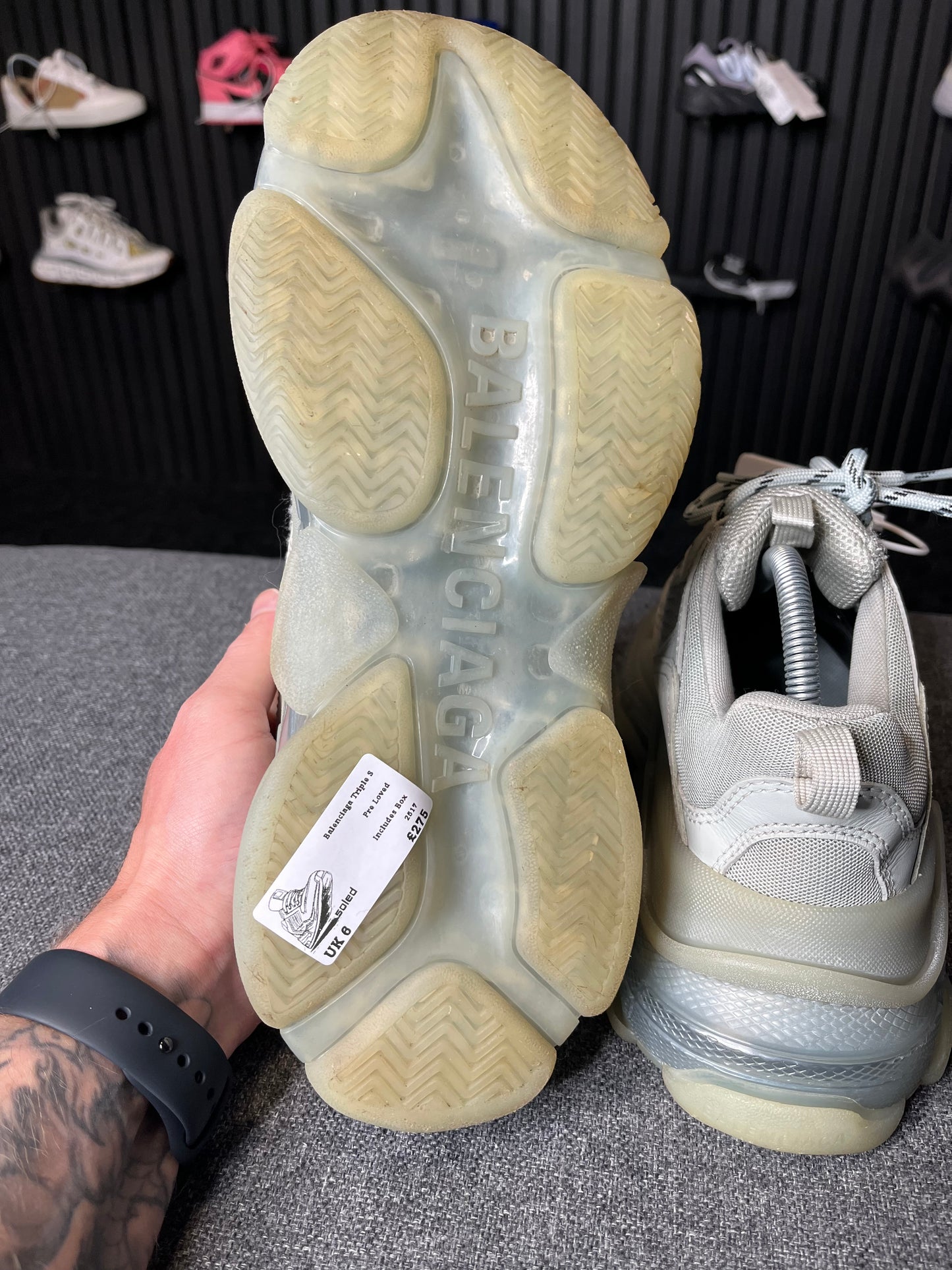 Balenciaga Triple S Grey UK 6 2517