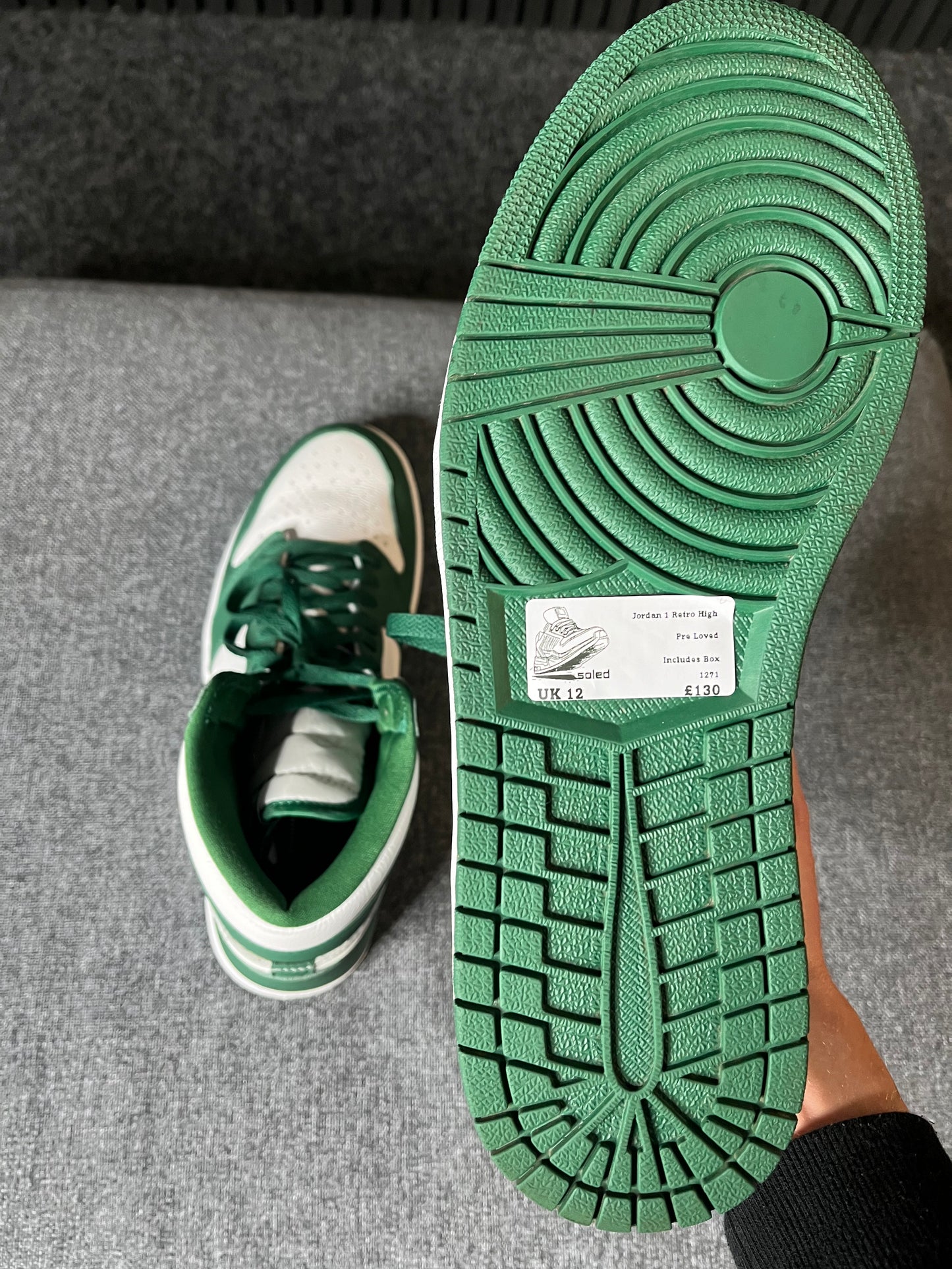 Air Jordan 1 Retro High Gorge Green UK12