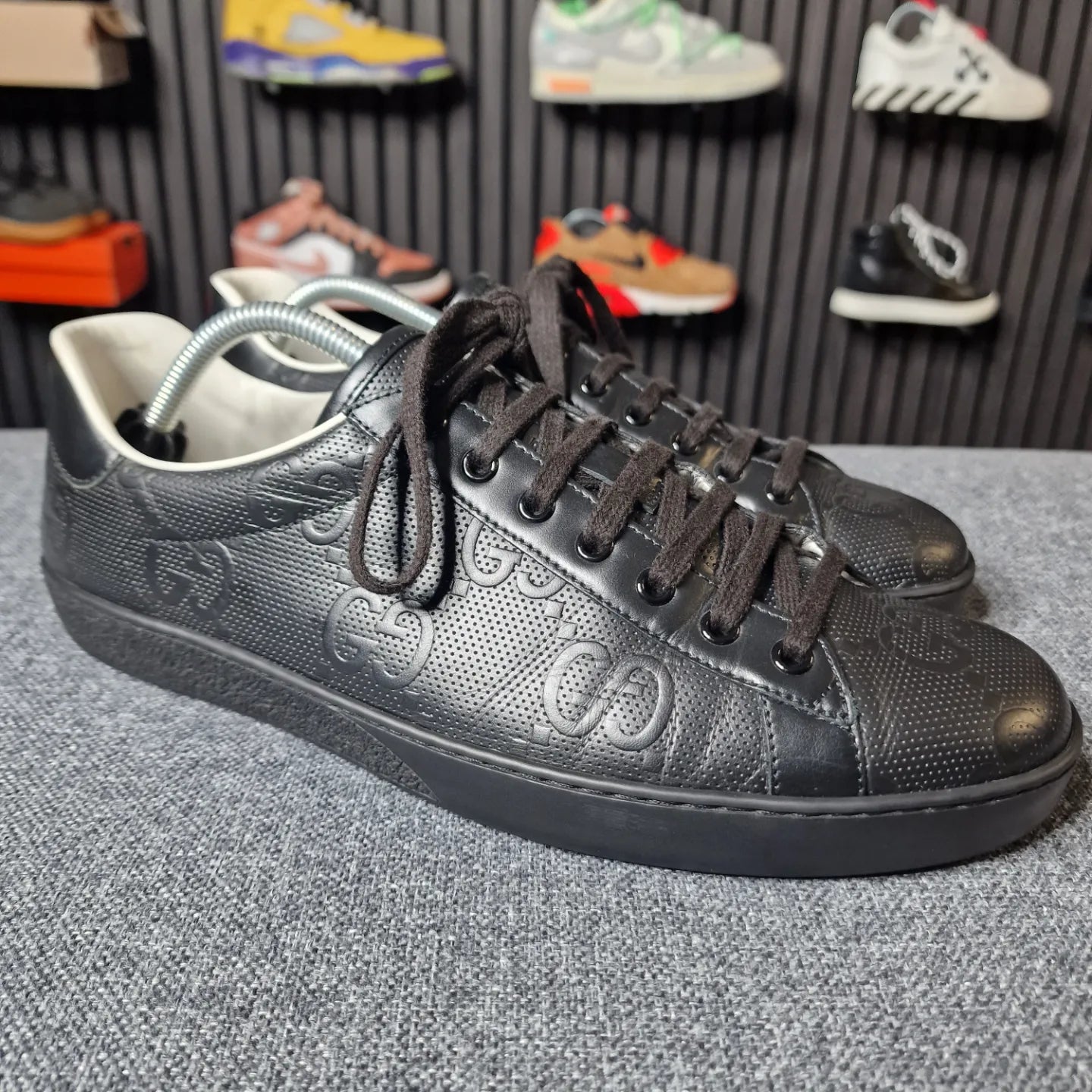 Gucci Ace Monogram Black UK9