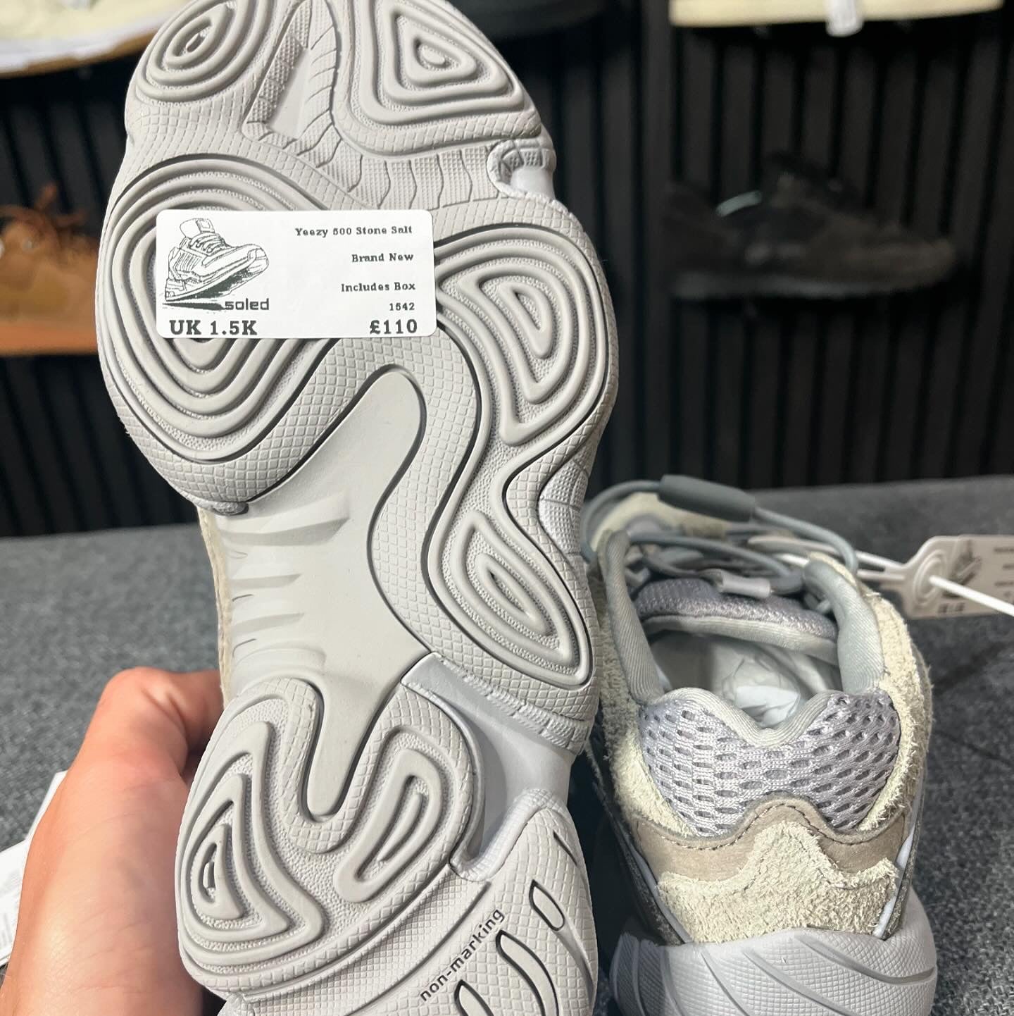 Yeezy 500 Stone Salt UK1.5