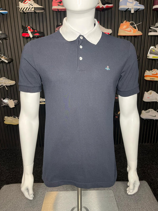Vivienne Westwood Polo Shirt Navy Blue Medium 2075