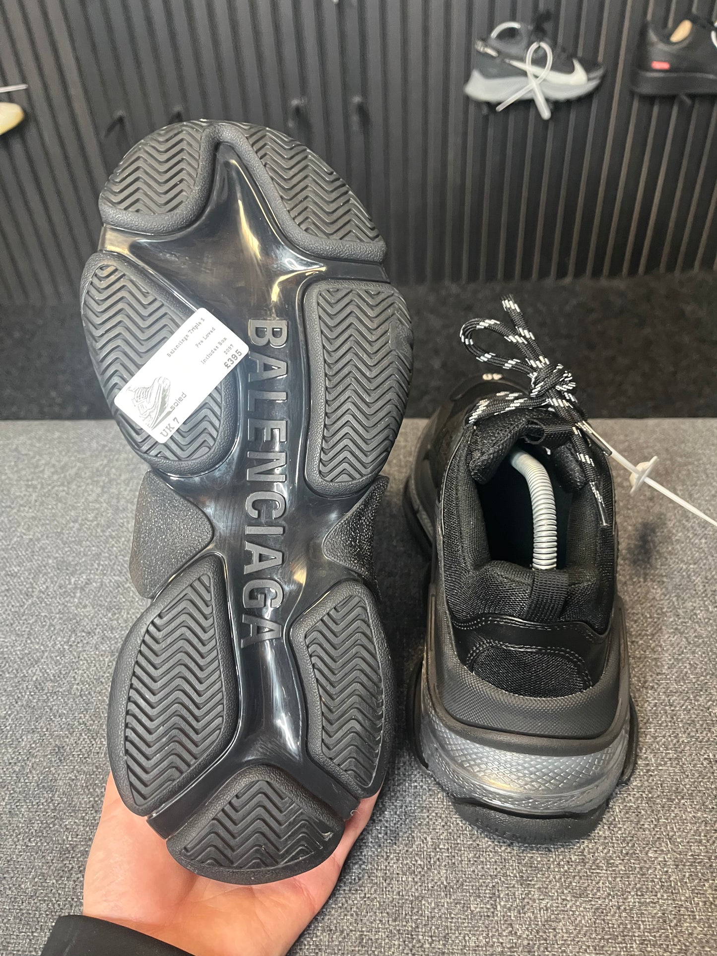 Balenciaga Triple S Black UK7 2097