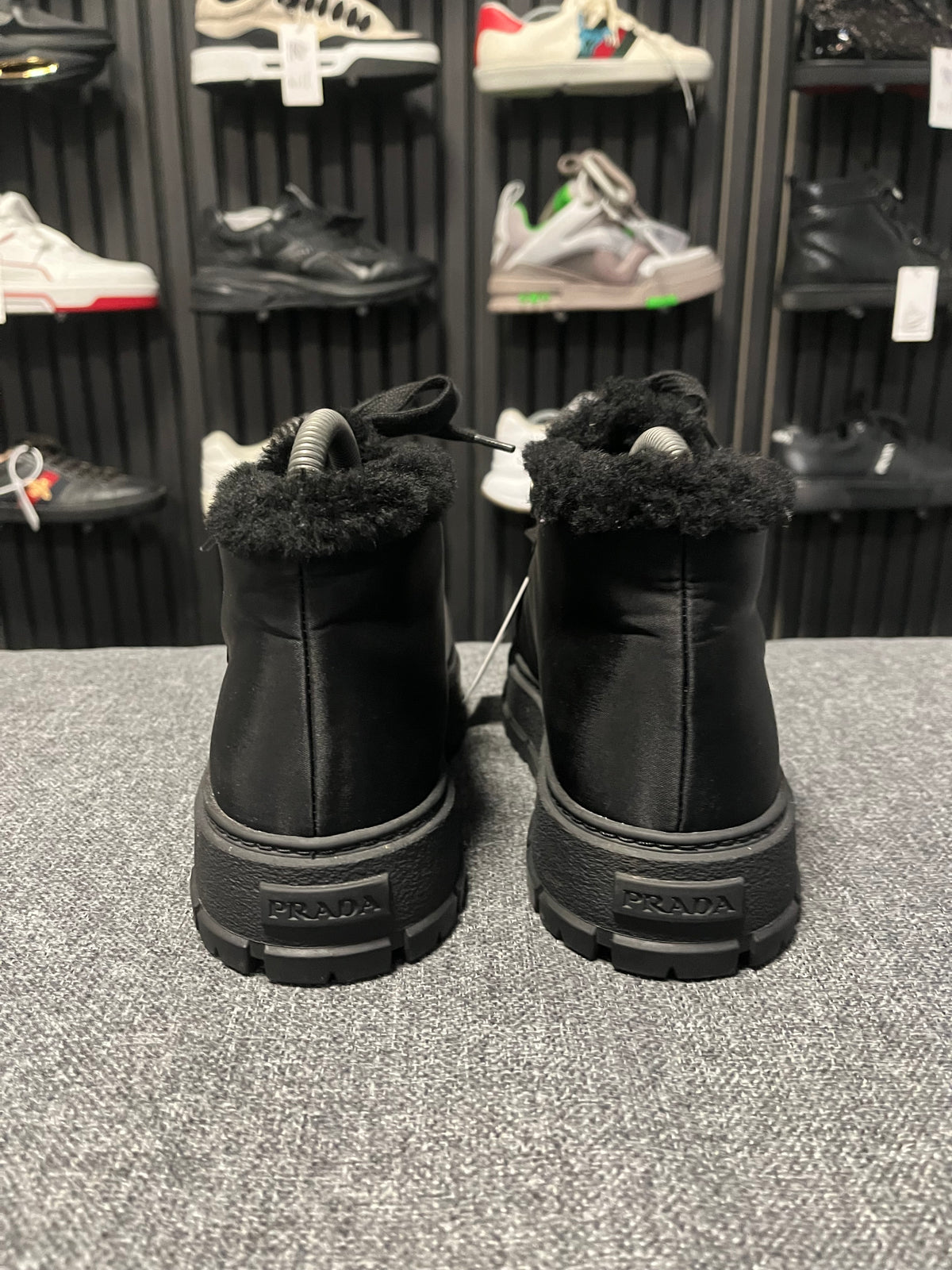 Prada Nylon Boots UK 4 3867
