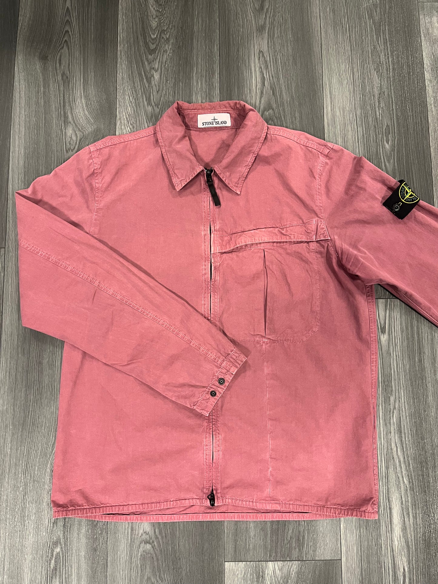 Stone Island Overshirt Pink Large 3886