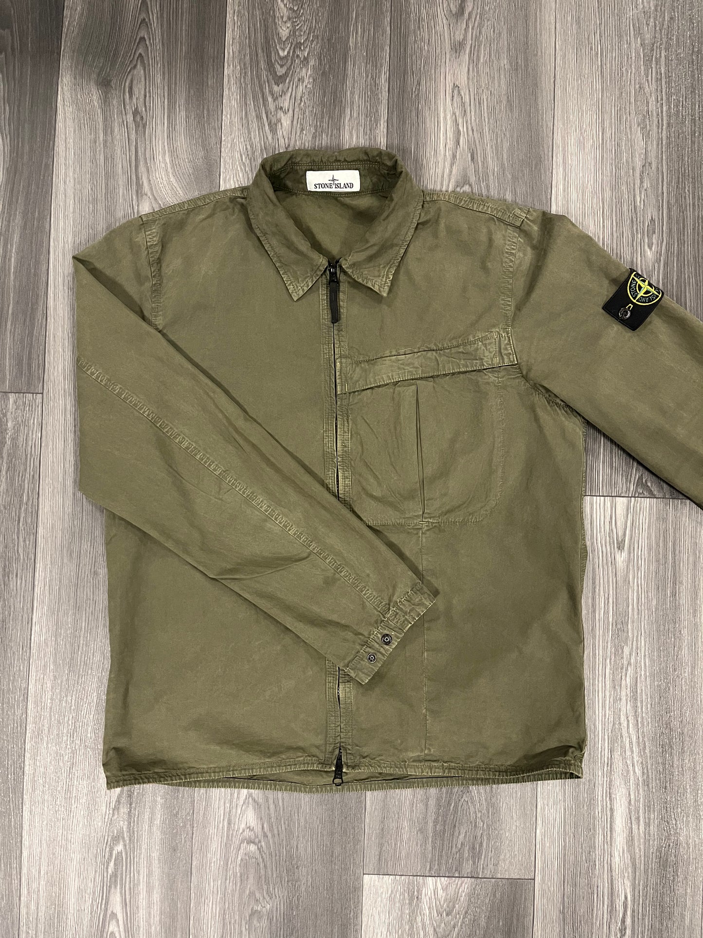 Stone Island Overshirt Khaki Large 3887